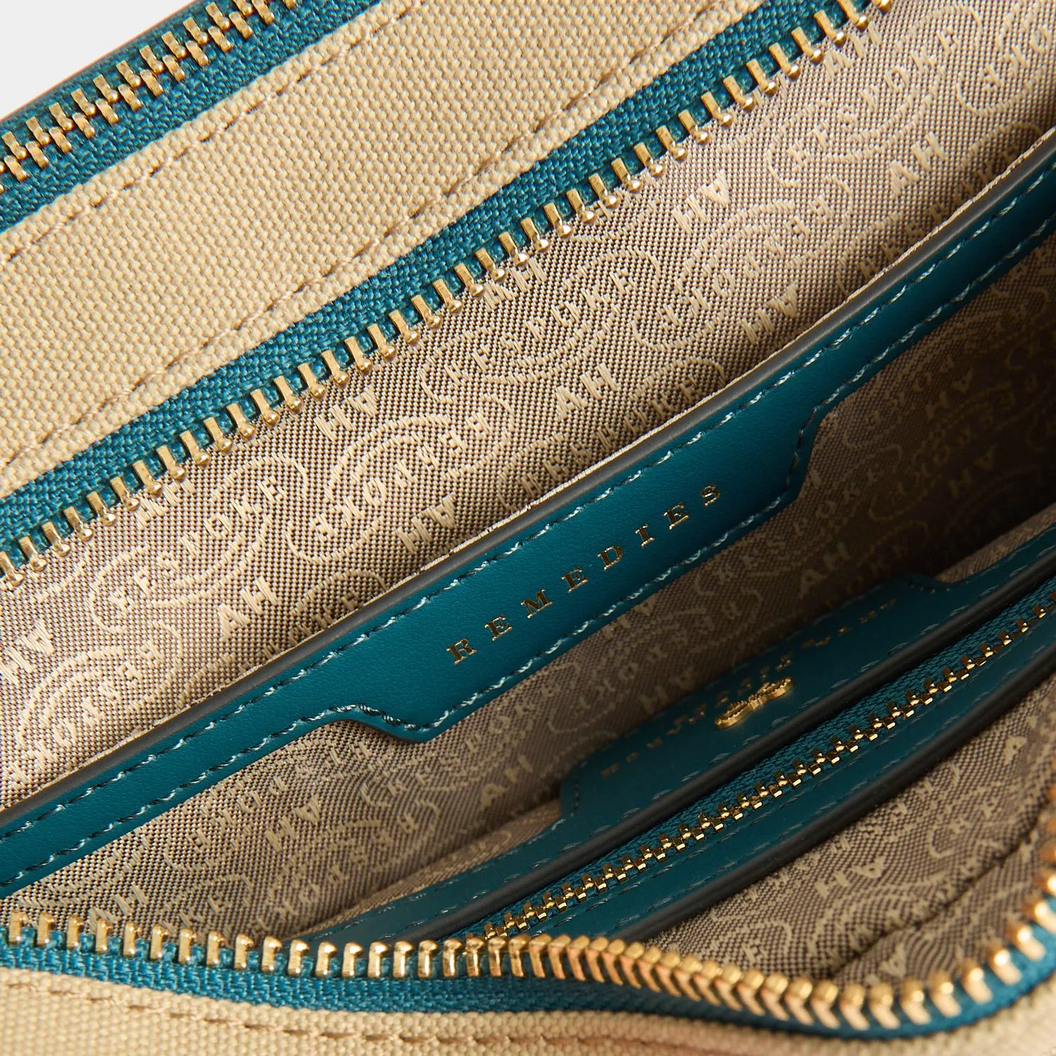 Natural/Petrol Blue