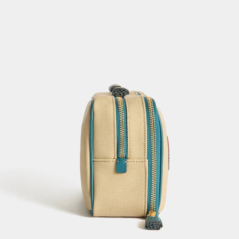 Natural/Petrol Blue