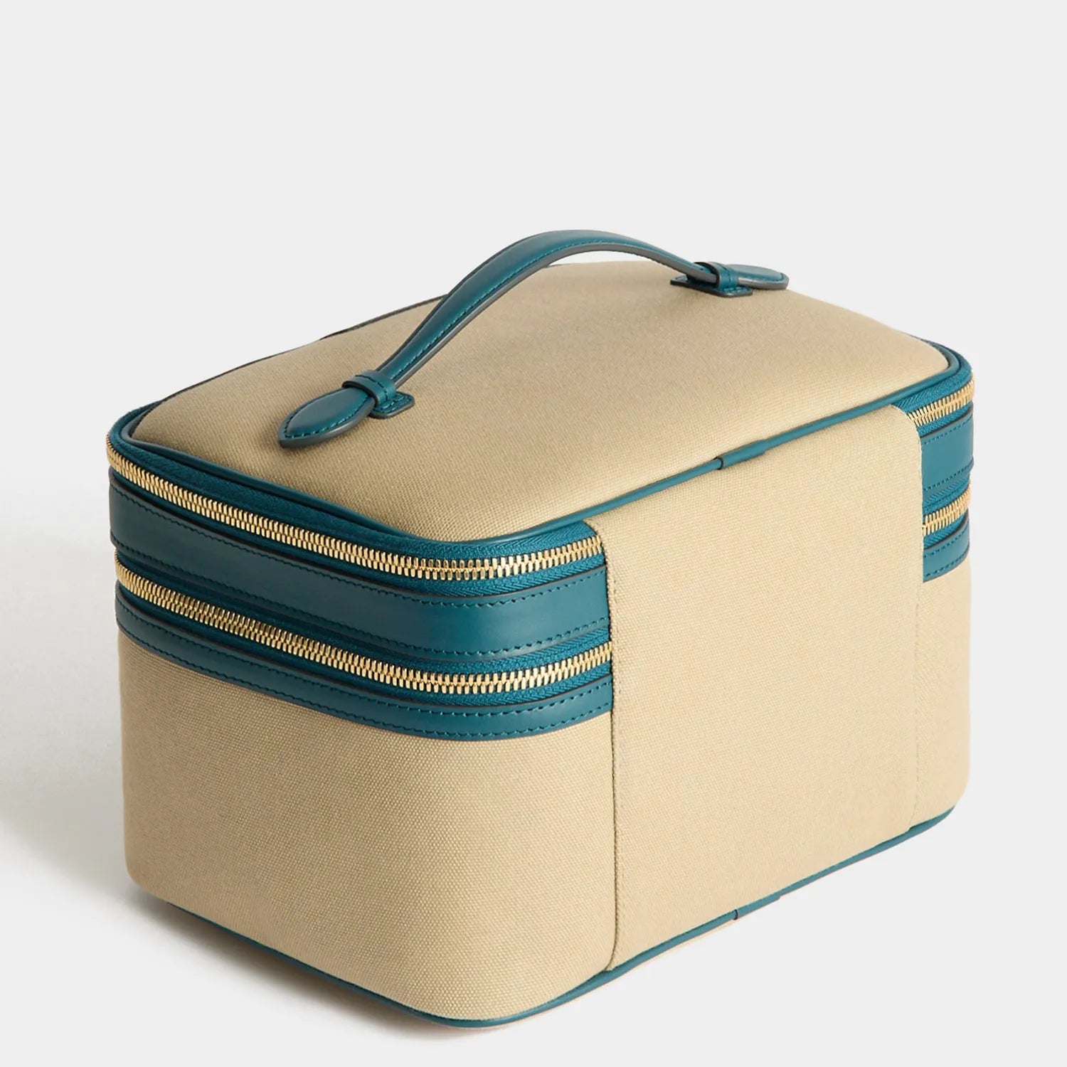 Natural/Petrol Blue