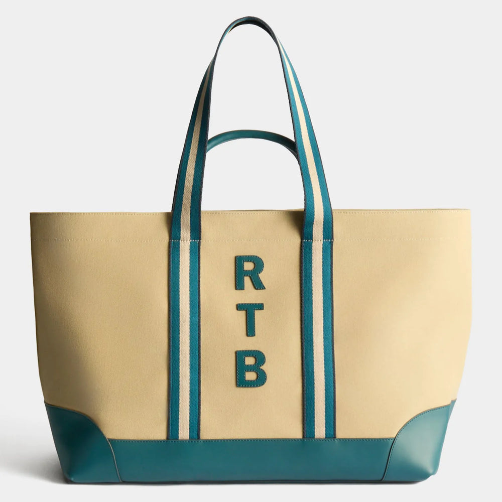 Natural/Petrol Blue